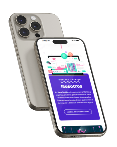 iPhone 15 Pro Mockup, Front and Back View